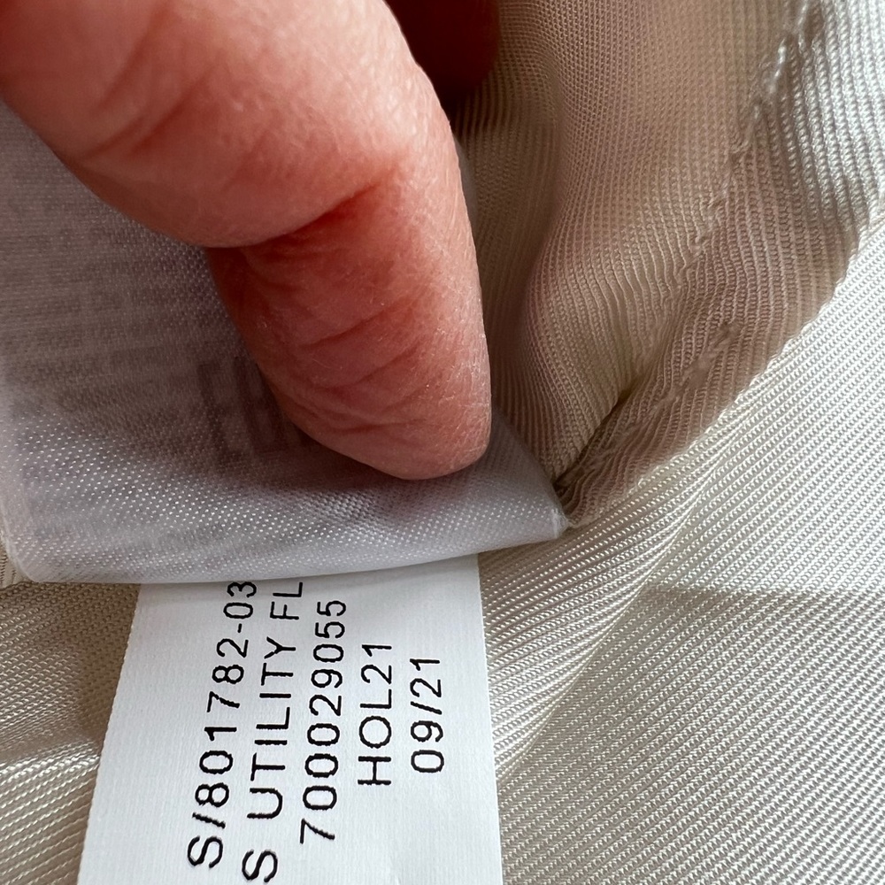 Banana Republic Flounce Hem Dress - Size Small Tall - Cream - Picture 7 of 10